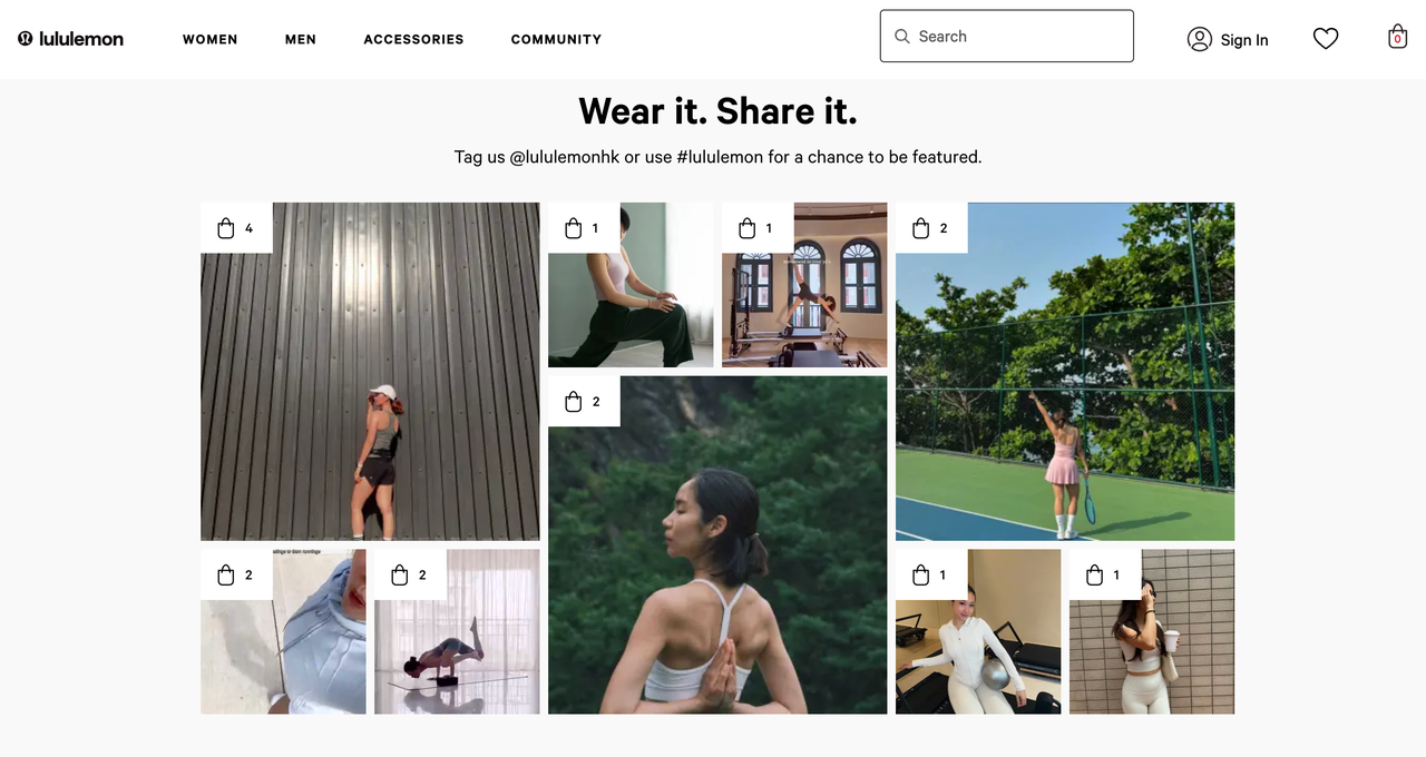 瑜伽服饰品牌 Lululemon官网
