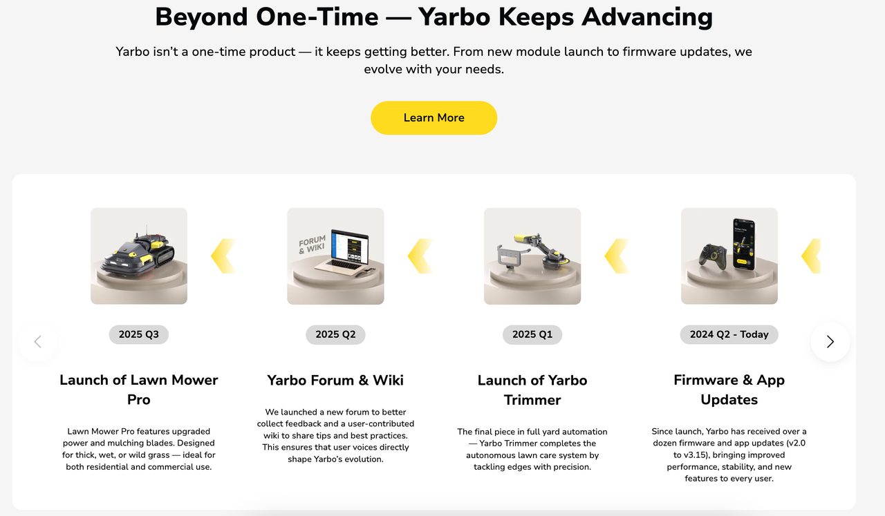 Yarbo “技术更新”板块.png