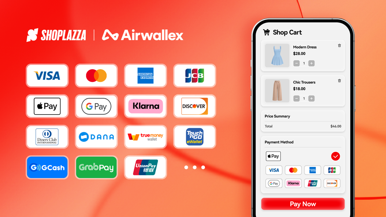 店匠Shoplazza和Airwallex 空中云汇独立站支付全面升级.png