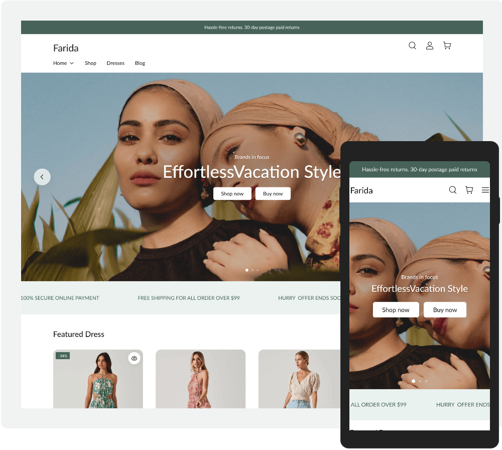 店匠Shoplazza Farida 主题 店匠Shoplazza Farida 主题