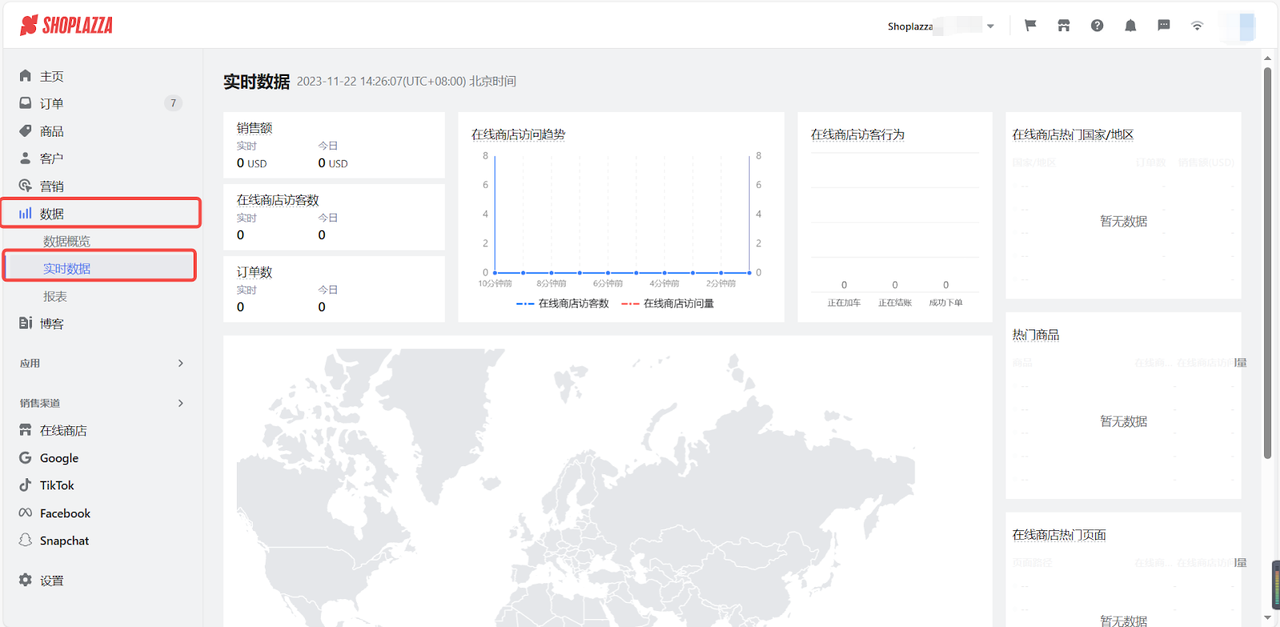 一体化数据分析看板