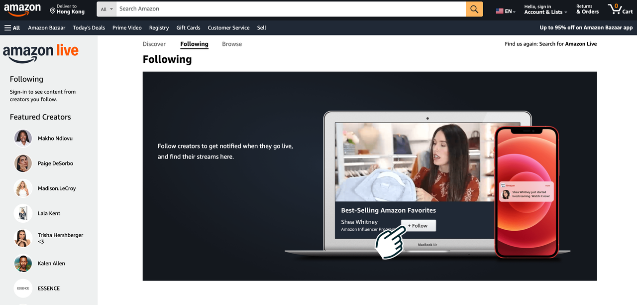Amazon Live Amazon Live