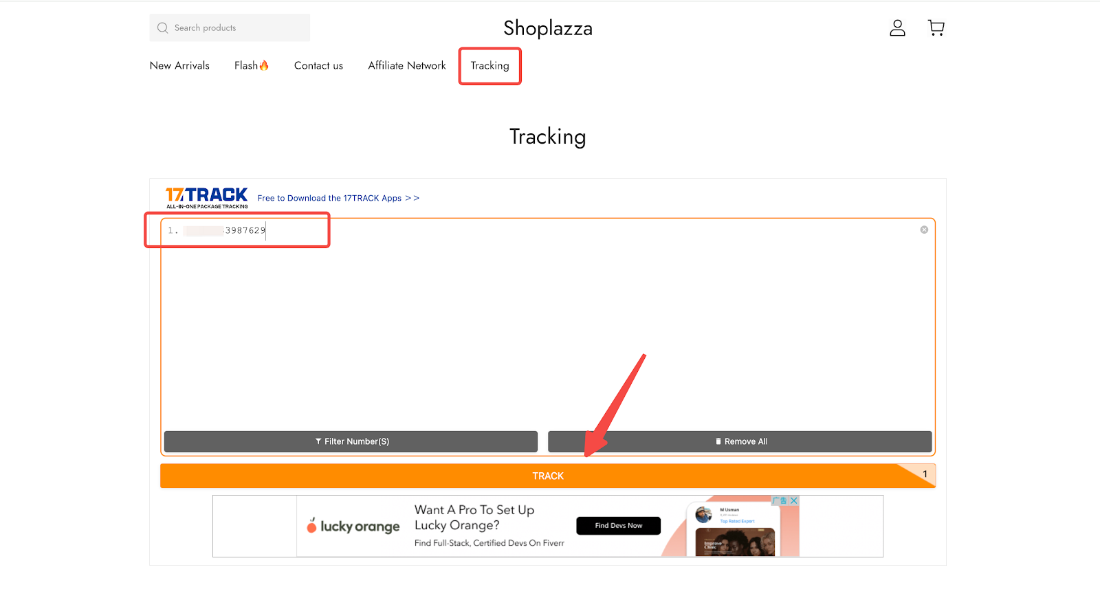17Track 订单物流查询页面 17Track 订单物流查询页面