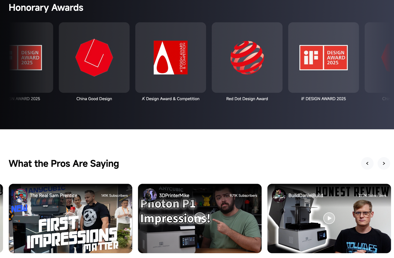 奖项与视频展示