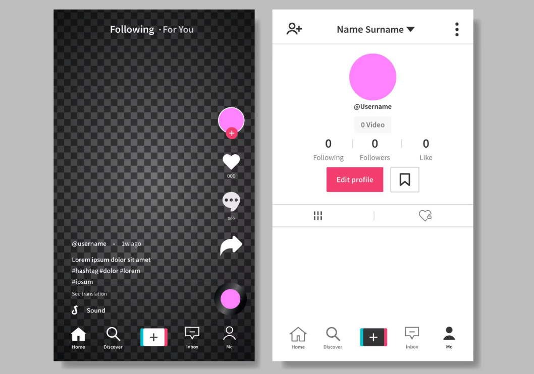 TikTok 账号主页的 Bio