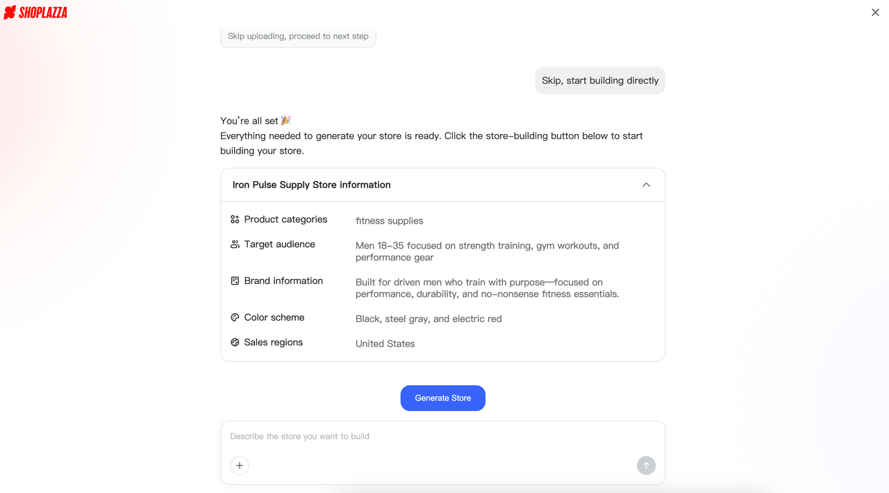 店匠Shoplazza AI 建站 店匠Shoplazza AI 建站