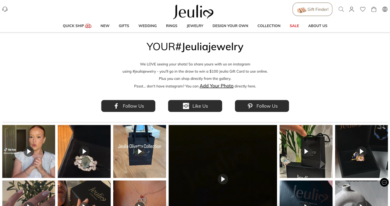 官网社媒内容展示