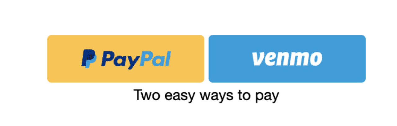 Venmo 支付选项 Venmo 支付选项