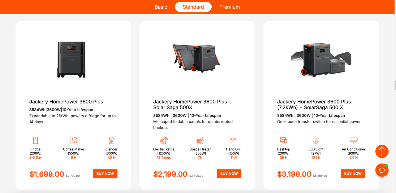 Jackery 商品页