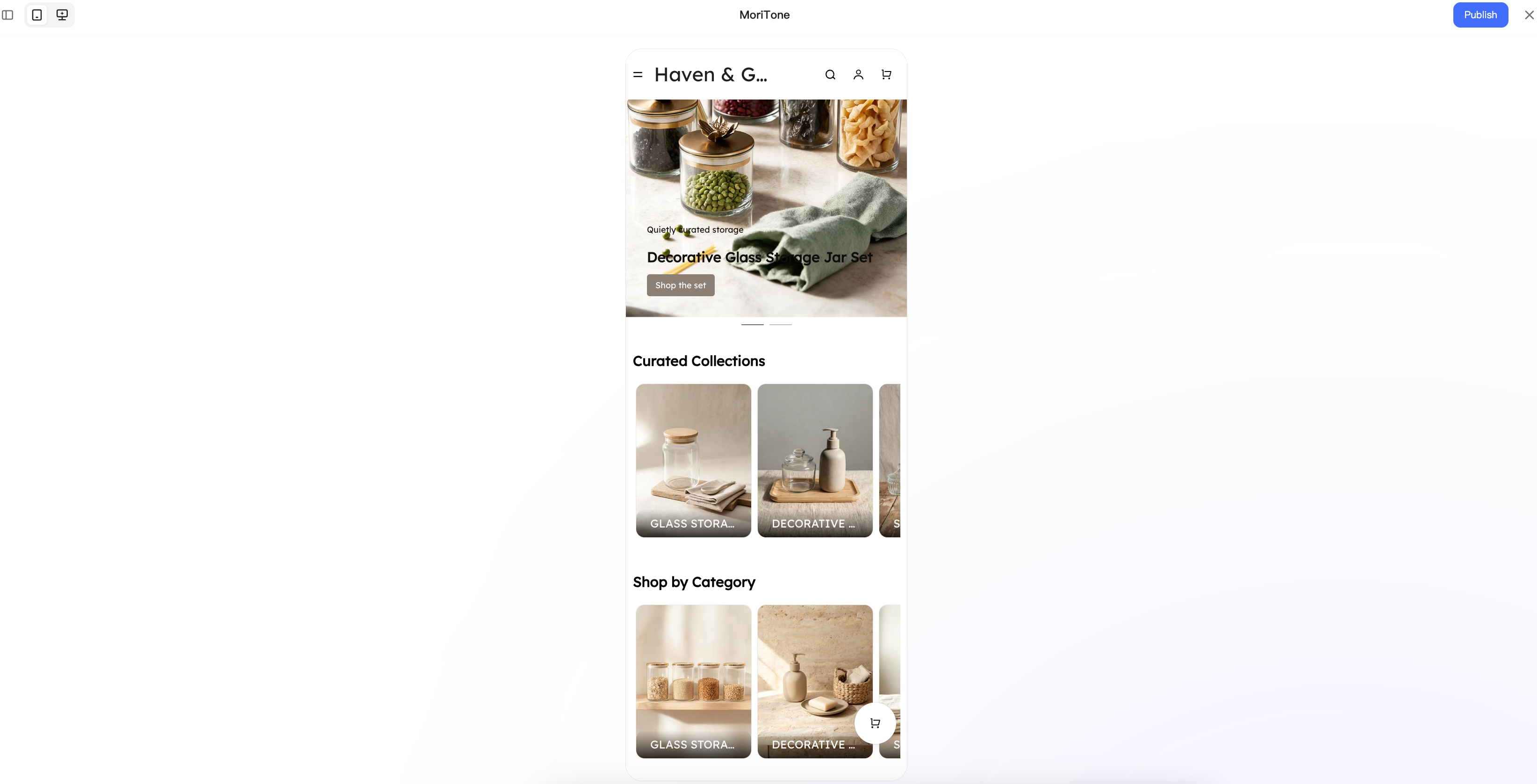 Shoplazza AI 建站生成的家居用品网站 Shoplazza AI 建站生成的家居用品网站
