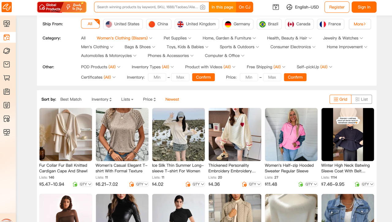 CJdropshipping