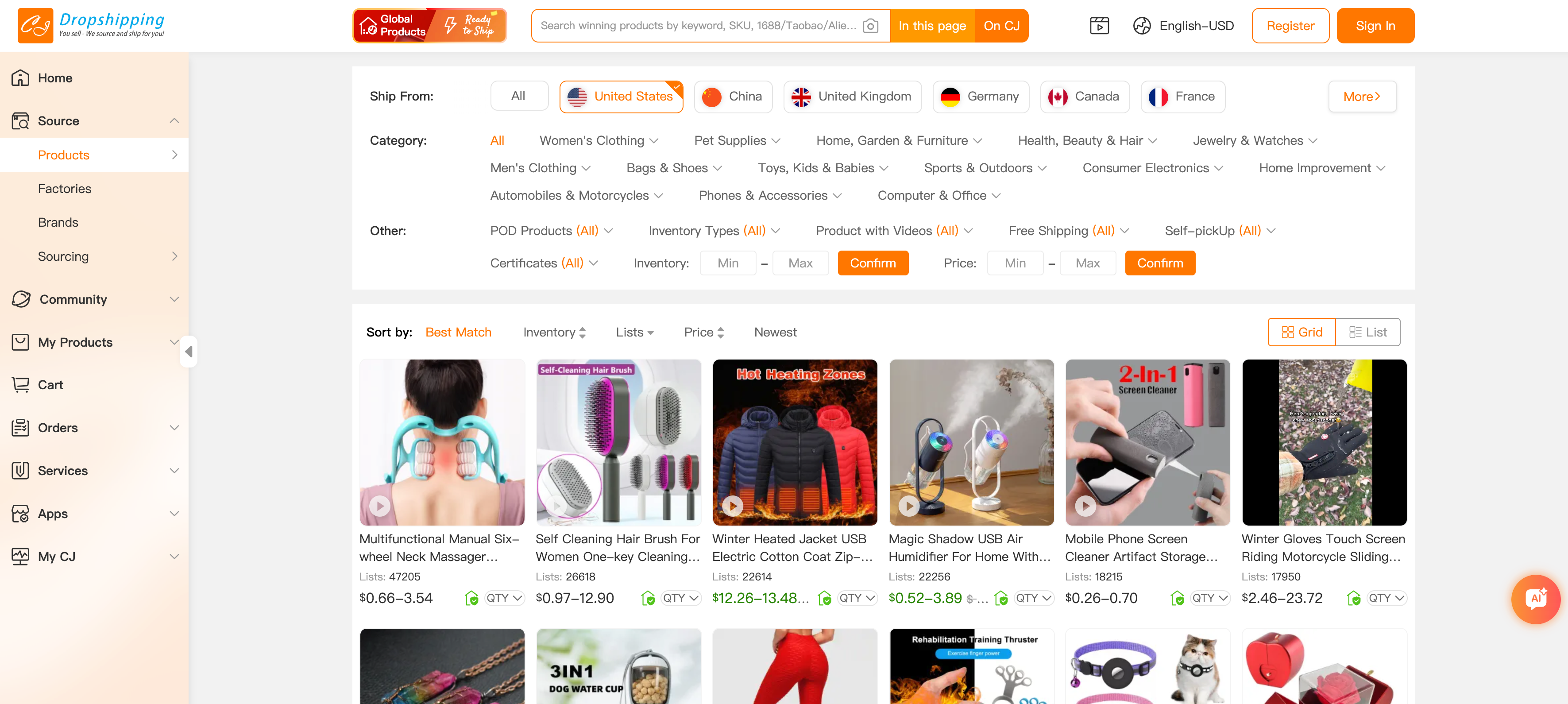 CJdropshipping