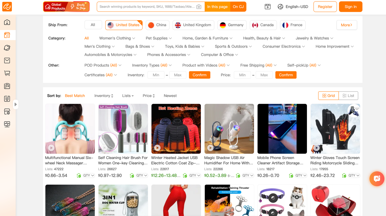CJdropshipping