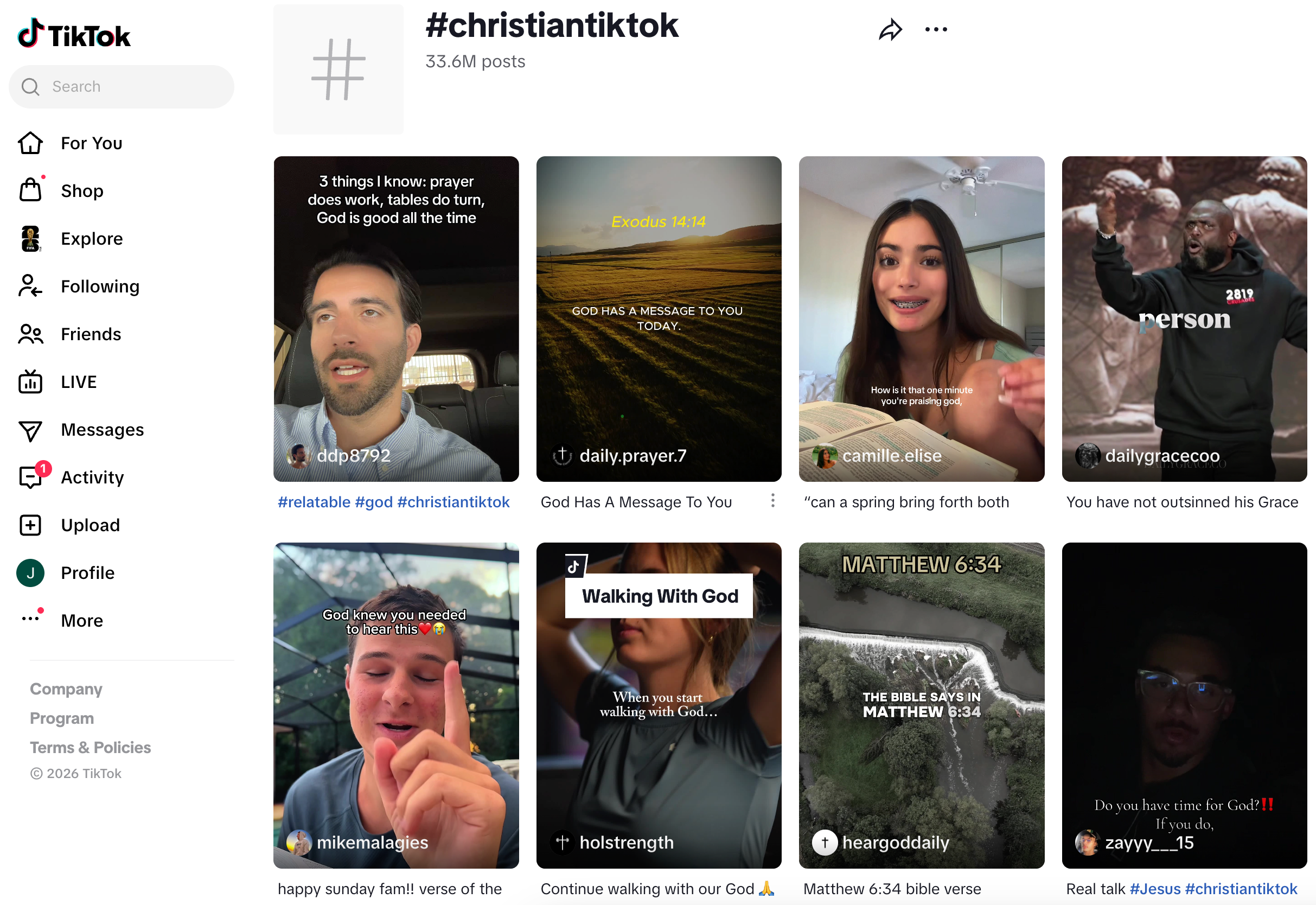 #christiantiktok