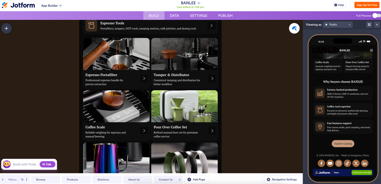 Jotform AI Store Builder 根据 URL 生成网站 Jotform AI Store Builder 根据 URL 生成网站