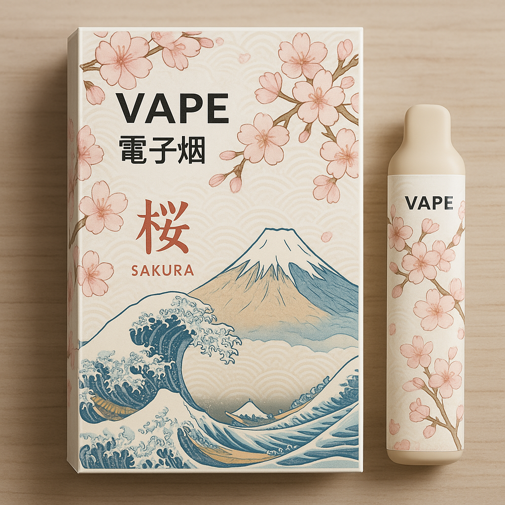 带有日本风格的电子烟包装 带有日本风格的电子烟包装
