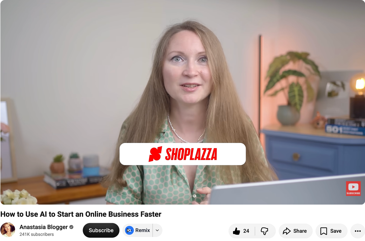 内容创作者使用 Shoplazza AI 建站运营全链路的真实分享
