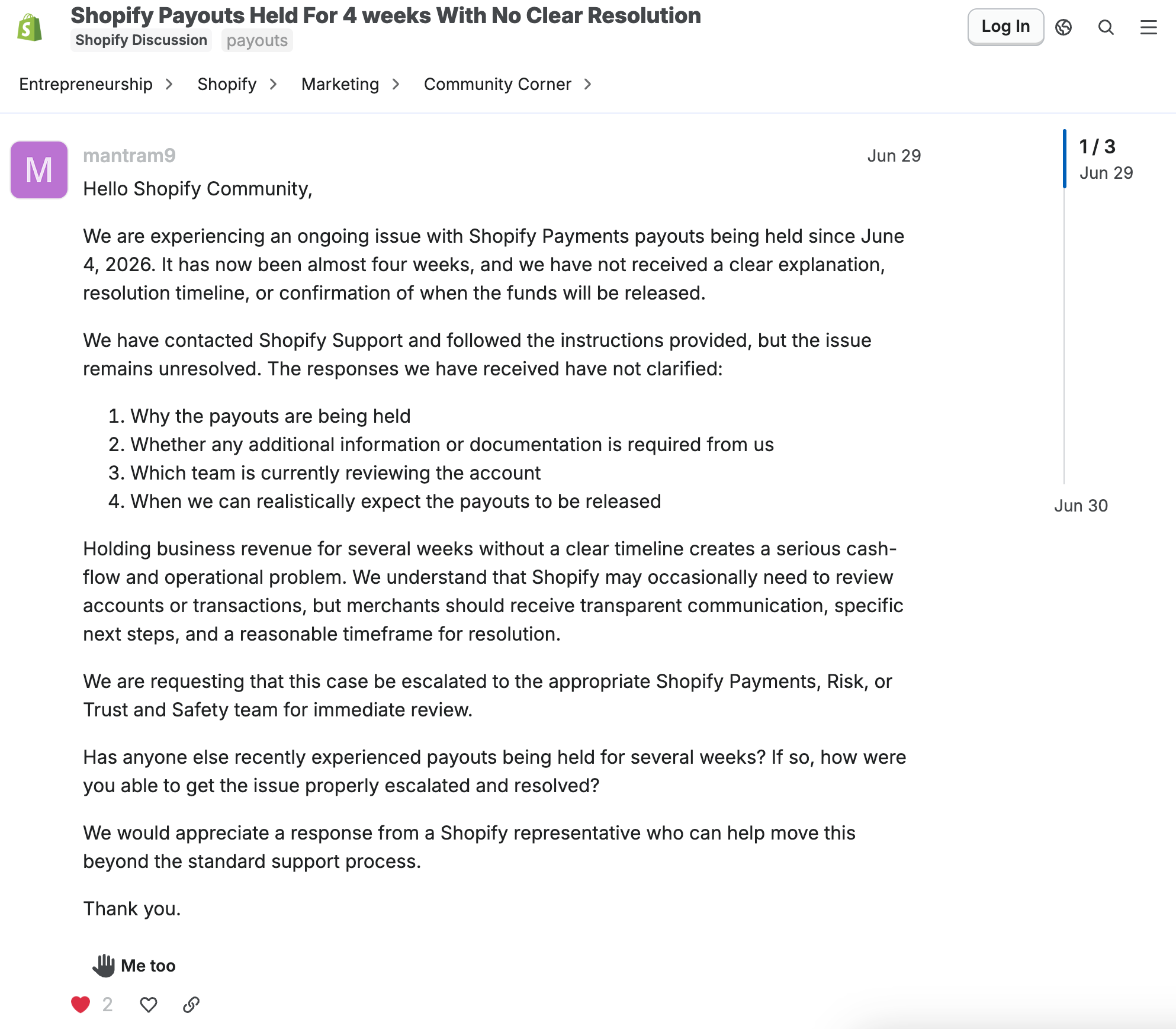 Shopify 官方社区论坛