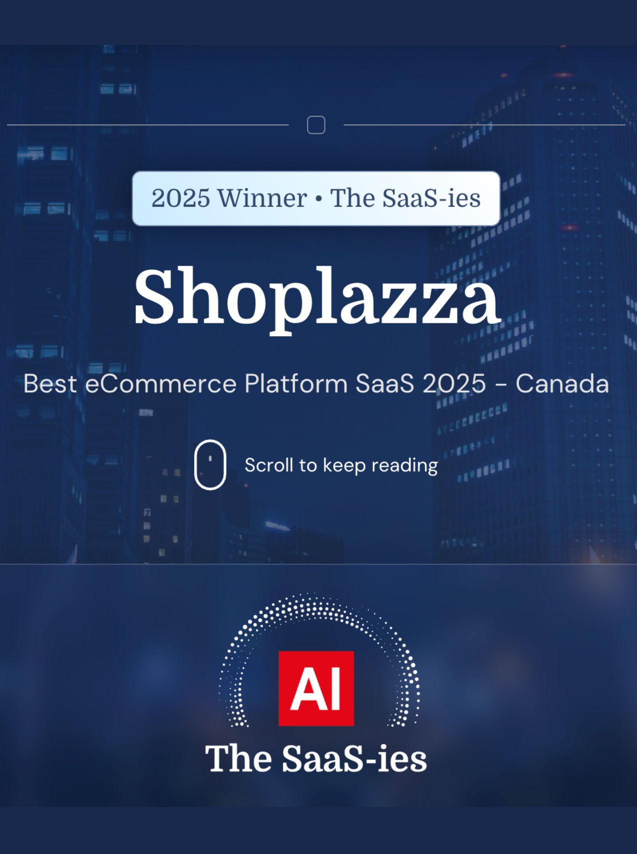 Acquisition International The SaaS-ies 最佳电商 SaaS 平台