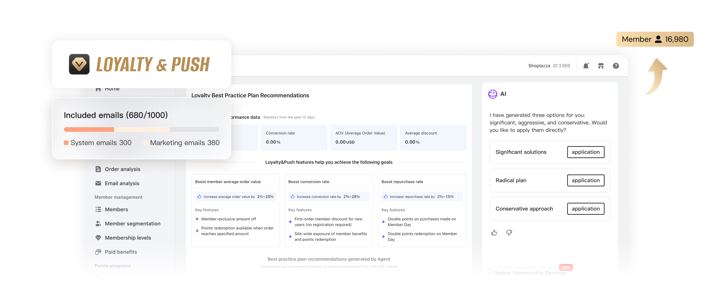 Loyalty & Push 产品截图