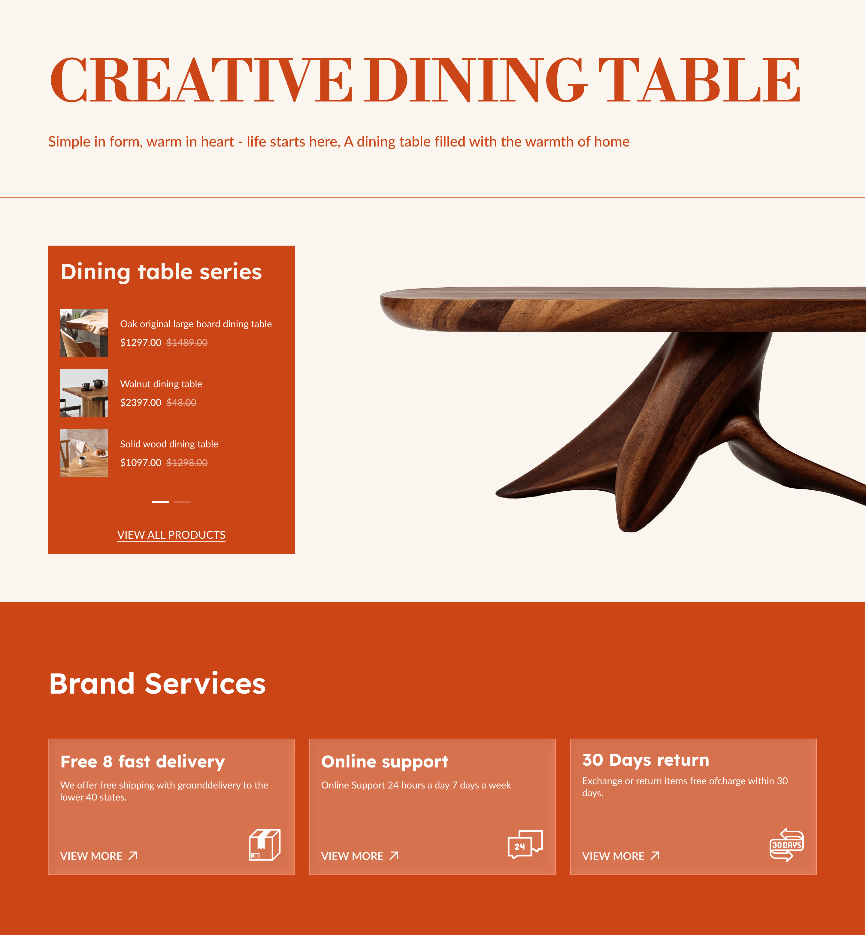Creative Dining Table